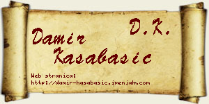 Damir Kasabašić vizit kartica